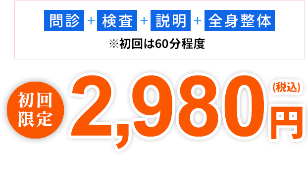 初回2980円